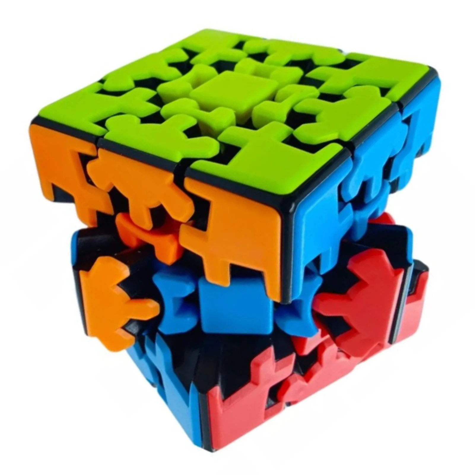 3x3x3 Educational Block Toy Gear Structure Free Rotating Decompression Puzzle Toy for Kids