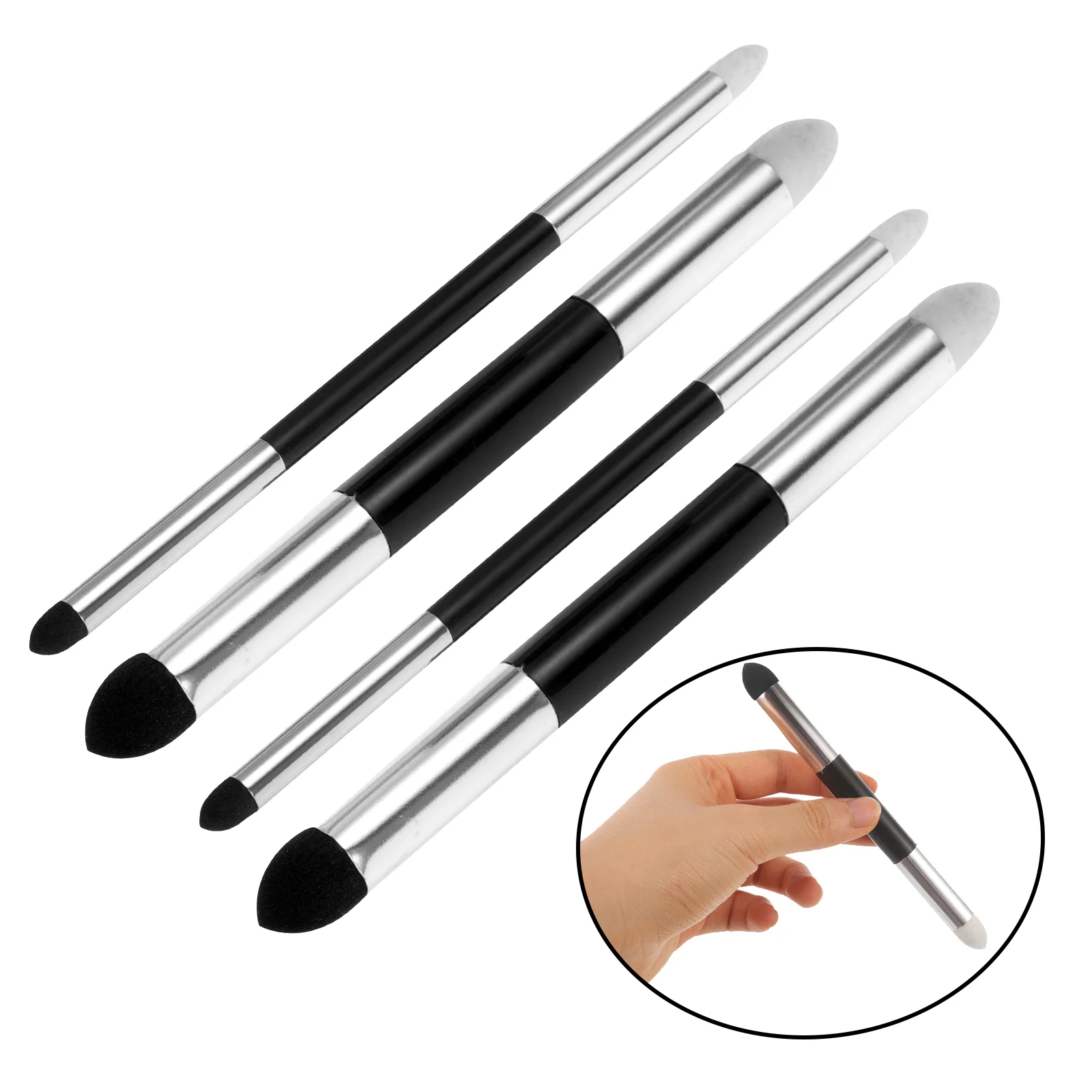 4 Pcs Blenders for Kitchen Blending Sponge Pen Sketch Drawing Stumps Double Head Daily Use Wiper