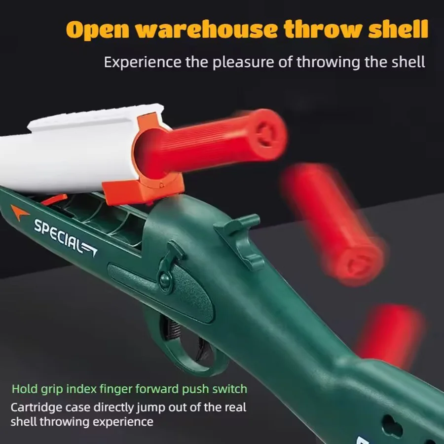 Pistolet zabawkowy Mini S686 z wystrzeliwanymi nabojami, na miękkie kulki, ładowany ręcznie, do gier sportowych na świeżym powietrzu, strzelania CS, broń dla dzieci i chłopców, prezent.