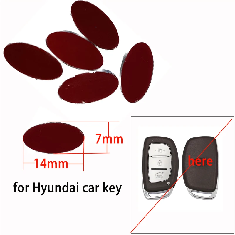 Replacement Remote Car Key DIY Emblem Logo Sticker for Hyundai 2014 2015 2016 2017 2018