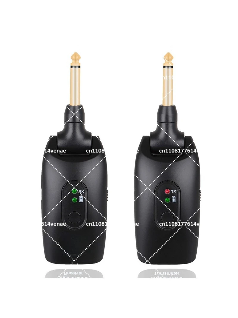 2.4GHz Wireless Guitar System 6.35mm Plug Rechargeable Electric Bass Transmitter Receiver