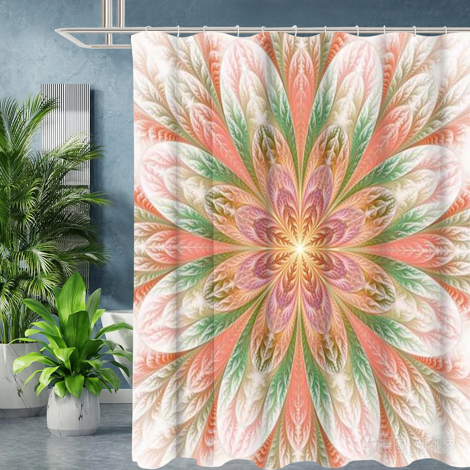 

National Style Bohemia Bathing Curtain Bathroom Letters Shower Curtain Waterproof With 12 Hooks Fishes Home Deco Free Ship