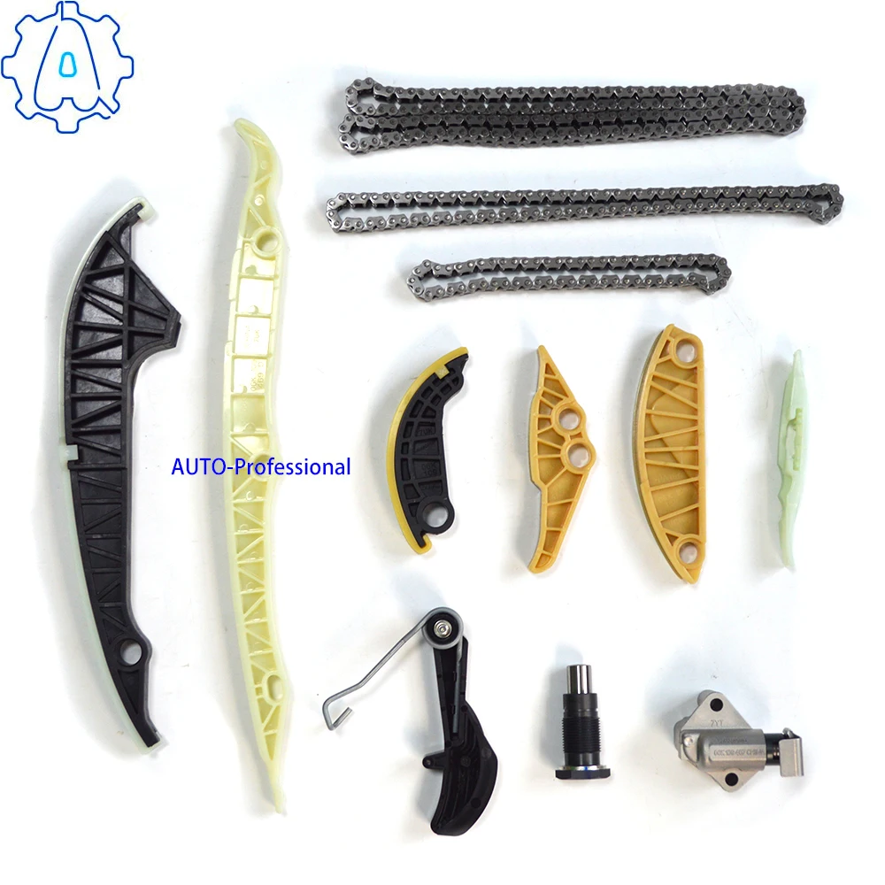 

Timing Chain Kit (12 PCS) For Audi A3 A4 A5 A6 Q5 TT Allroad/ Beetle EOS GTI Jetta Passat Tiguan CC Golf 1.8 2.0 TSI06H105209A