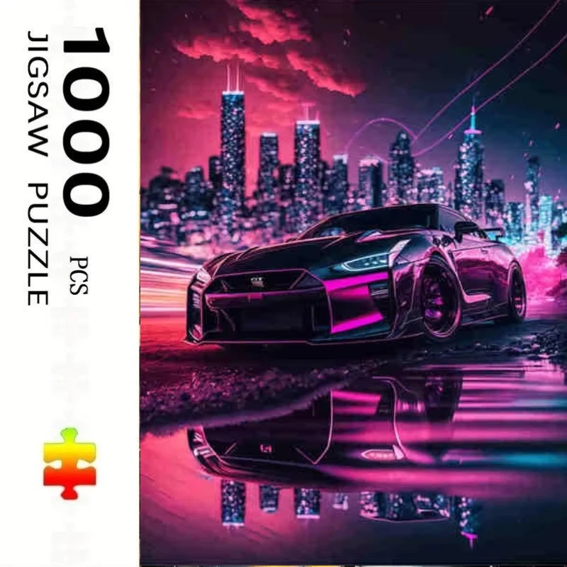 

500 Pieces Jigsaw Puzzle Cars City Moon Jigsaw Puzzle Educational Toy for Kids Children 's Games Christmas Gift