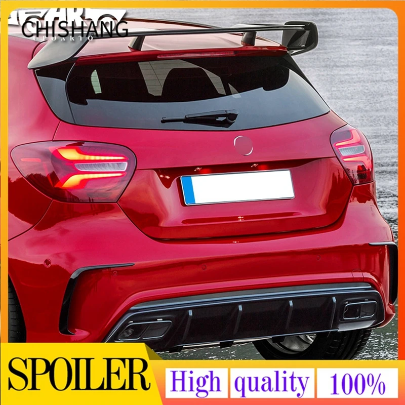 

For Mercedes Benz W176 A200 A250 A45 AMG 2013 2014 2015 2016 2018 Hatchback Rear Bumper Lip Spoiler Splitter Canards Diffusers