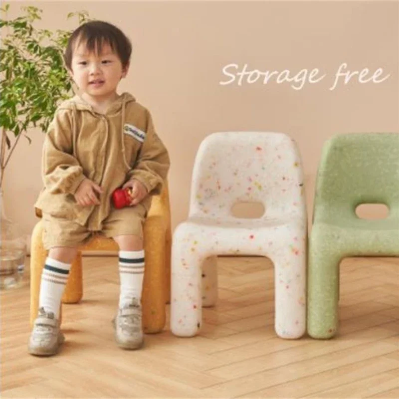 Nordic Plastic Chair  Eco-friendly Shoe Changing Stool Small Outdoor Bench Ottoman for Living Room Furniture