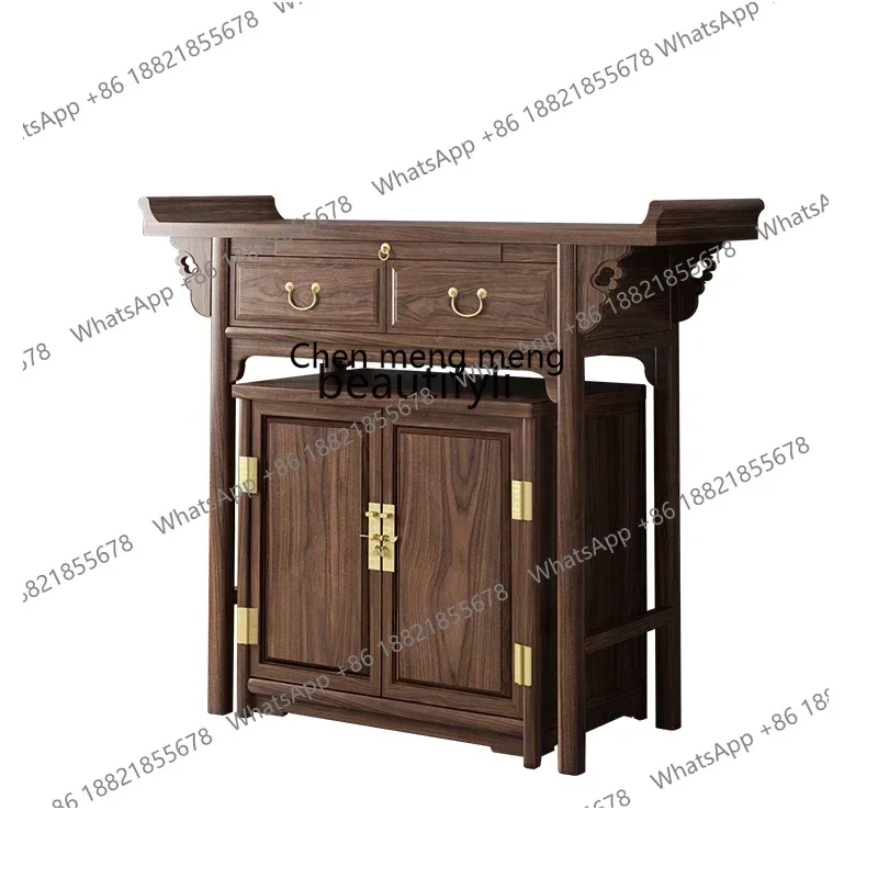 

182C Solid wood table for household use Buddha table Buddhist hall New Chinese table Shrine shrine