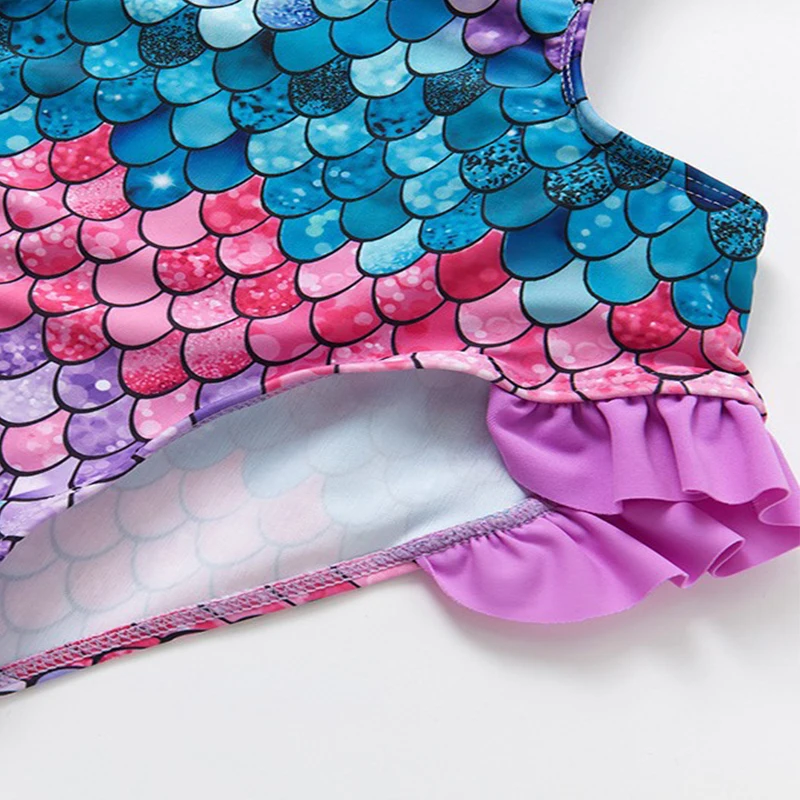 قطعة واحدة ملابس السباحة للفتيات من سن 3 إلى 12 سنة ، ملابس الشاطئ ، وصول جديد #4