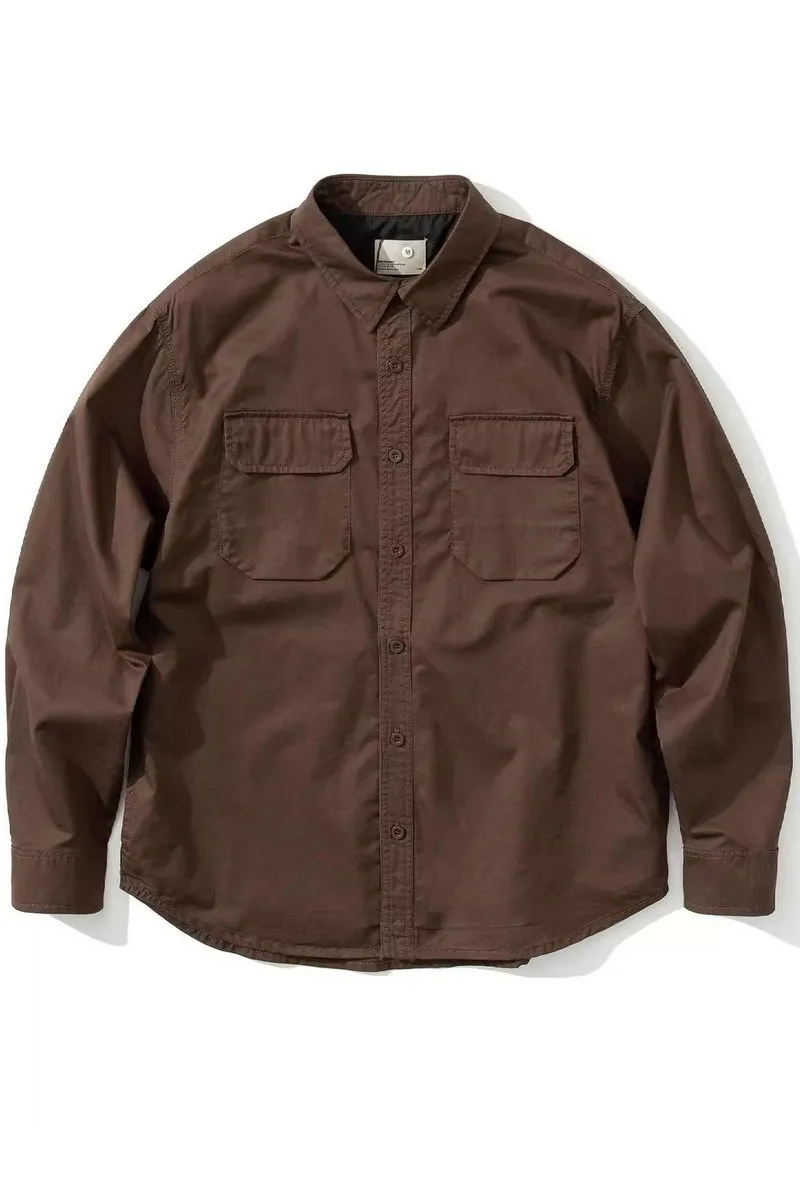 

Mountain Style Workwear Japanese Style CityBoy Trendy Loose Shirt American Casual Jacket for Men