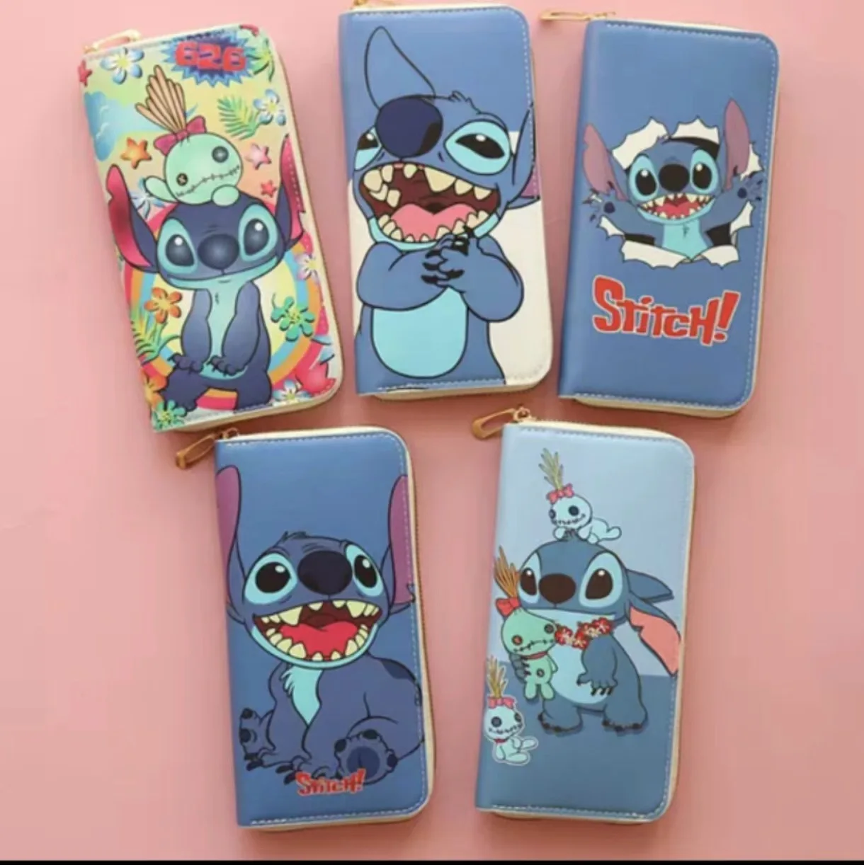 

Fashion Stitch Vintage Style Long Wallet with Zipper Pocket Clutch Bag ID Card Holder Durable Zipper Closure Travel Accessories