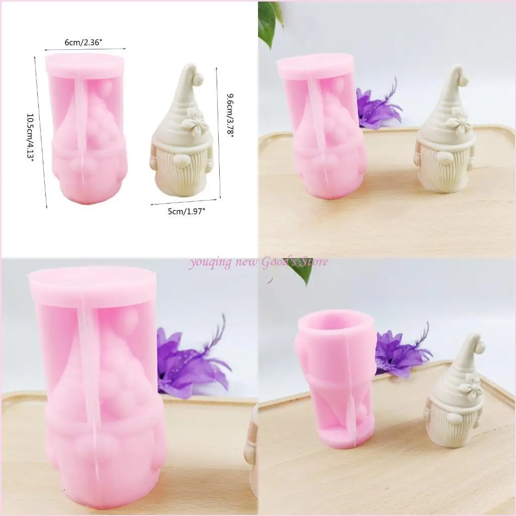 

57QA Форма для свечей «Гном» DIY Ручная работа Форма для изготовления свечей для ароматерапии Ручная работа Ремесло