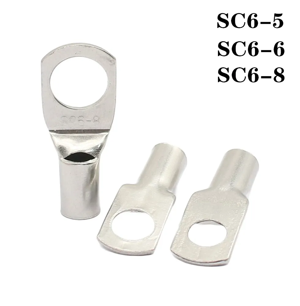 

SC6-5/6/8 голые клеммы, луженые медные наконечники, кольцевые уплотнительные разъемы для проводов, голый кабель, гофрированные/паянные клеммы, ассорти комплектов, магазин U