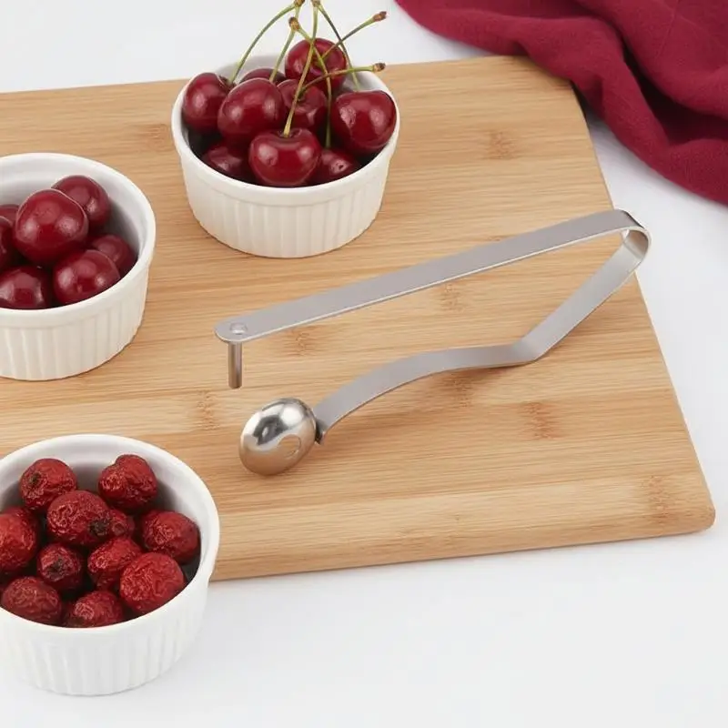 #@Stainless Steel Cherry Pitter Quick Pitting Suitable For Home And Outdoor Use
