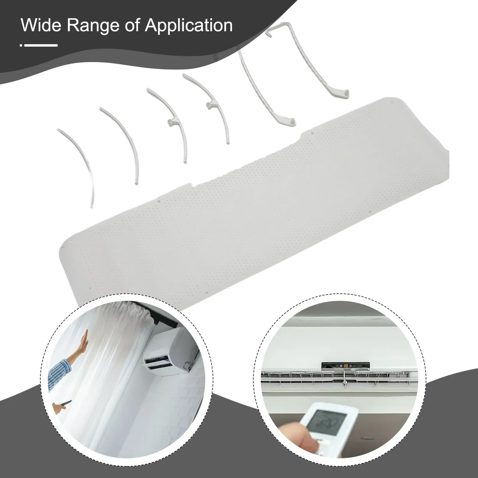 Adjustable Anti-direct Blowing Air Conditioner Cover Home Office AirConditioning Windproof Wall-Mounted Air Outlet Baffle