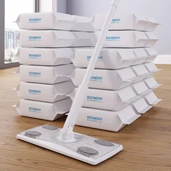 35PCS Dry Sweeping Cloths Disposable Duster Refills Mop Pads for Cleaning Scrubbing Flooring Sweeper Broom Electrostatic Cloths