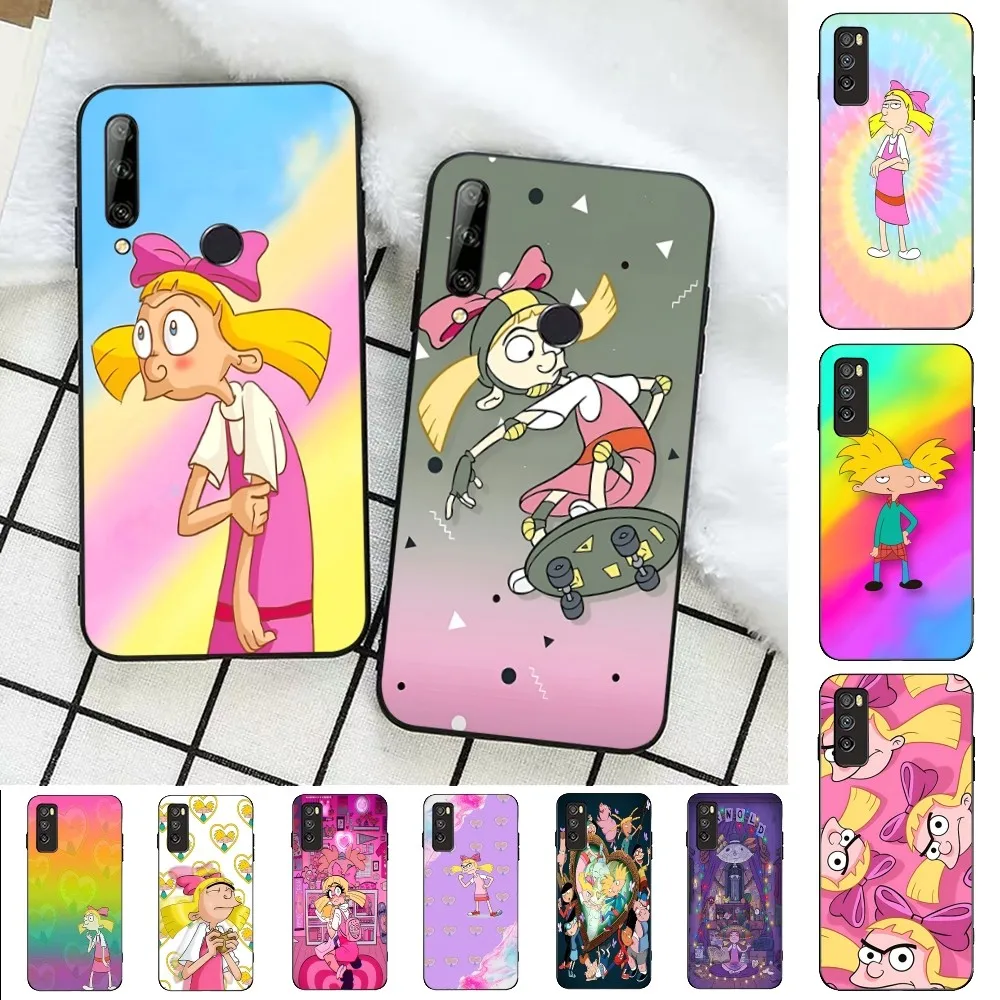 H-Hey A-Arnold H-Helga Cute Cartoon Phone Case For Huawei Honor 10 Lite 9 20 7A 9X 30 50 60 70 Pro Plus Soft Silicone Cover