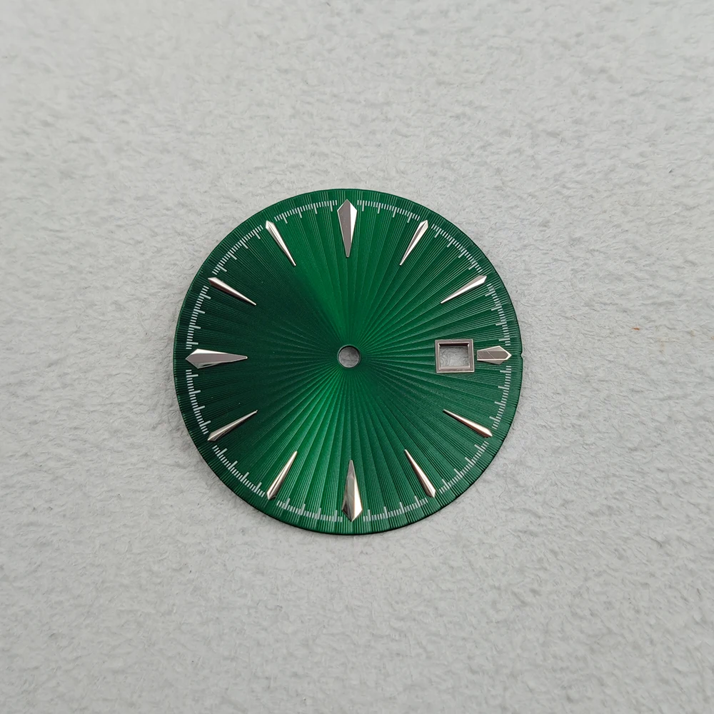 Cadran de montre NH35, Modification 36mm, pièces de montre automatiques, couleurs noir/nu/vert, cadran de haute qualité adapté au mouvement NH35 NH35A