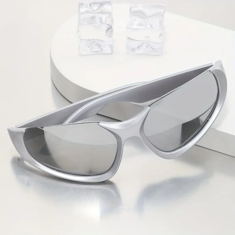 New Y2k Sunglasses For Women Vintage Punk Men's Sun Glasses Retro Unique Eyewear Outdoor Cycling UV400 Goggle