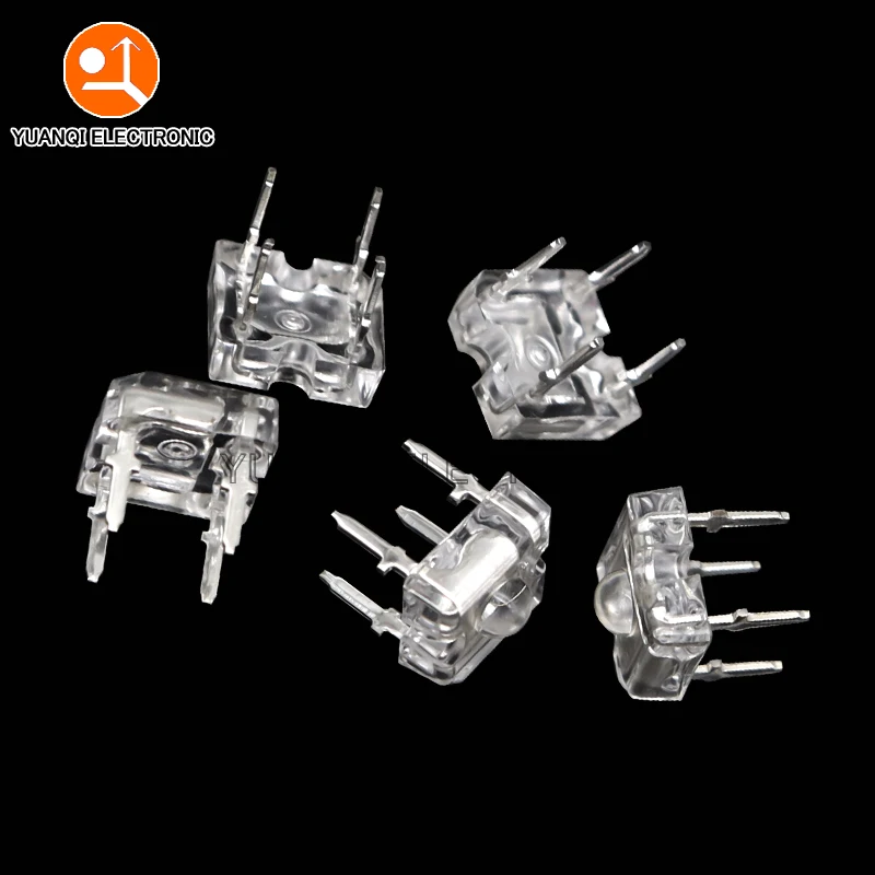 10pcs 3mm F3 Piranha LED White Red Blue Green Yellow Amber Clear 3mm LED Diode Light Emitting Diode 4-pins Diodes Brightness