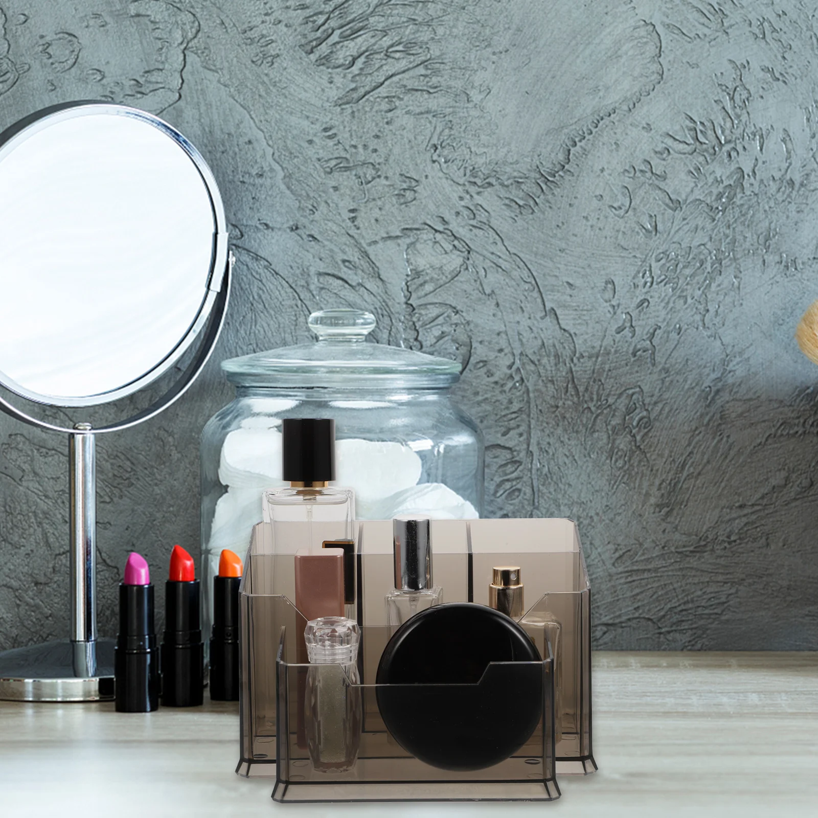 

Color Material Storage Rack Transparent Pigment Case Pen Holder Makeup Container