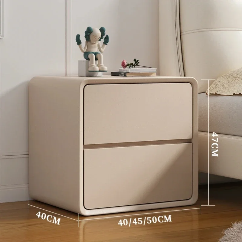 Mobile White Designer Nightstands Luxury Replica Cheap Nordic Small Wooden Bedside Table Wood Table De Nuit Bedroom Furniture image 4