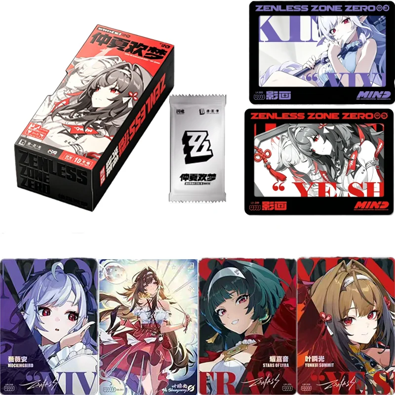 Zenless Zone Zero Genuine Card Vol 2 Midsummer Joyful Dreams‌ Theme Game Anime Periphery Collectible Cards Toys Gifts