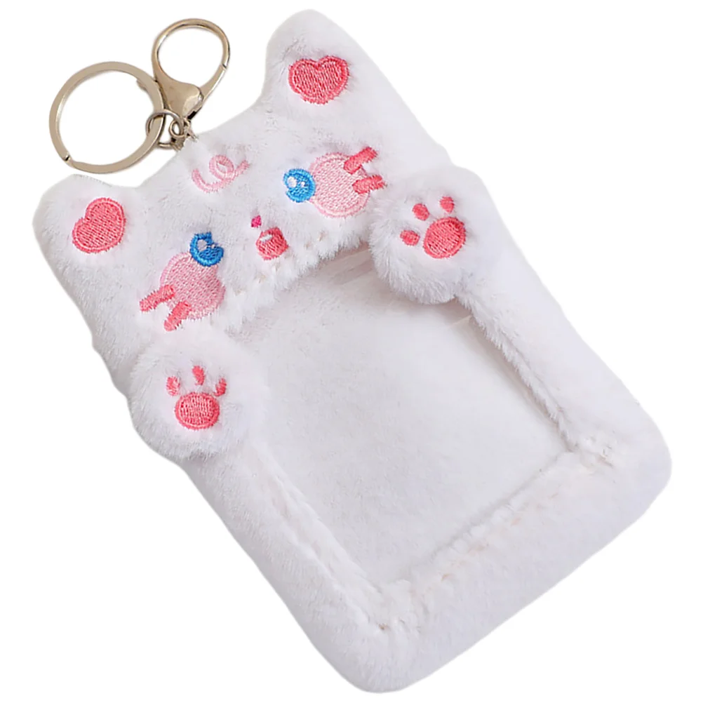 Bus Card Holder Animals Danimals Plush Id Badge Sleeves Keychain Stuffed Protector Cartoon Cards Cover Postcards Business