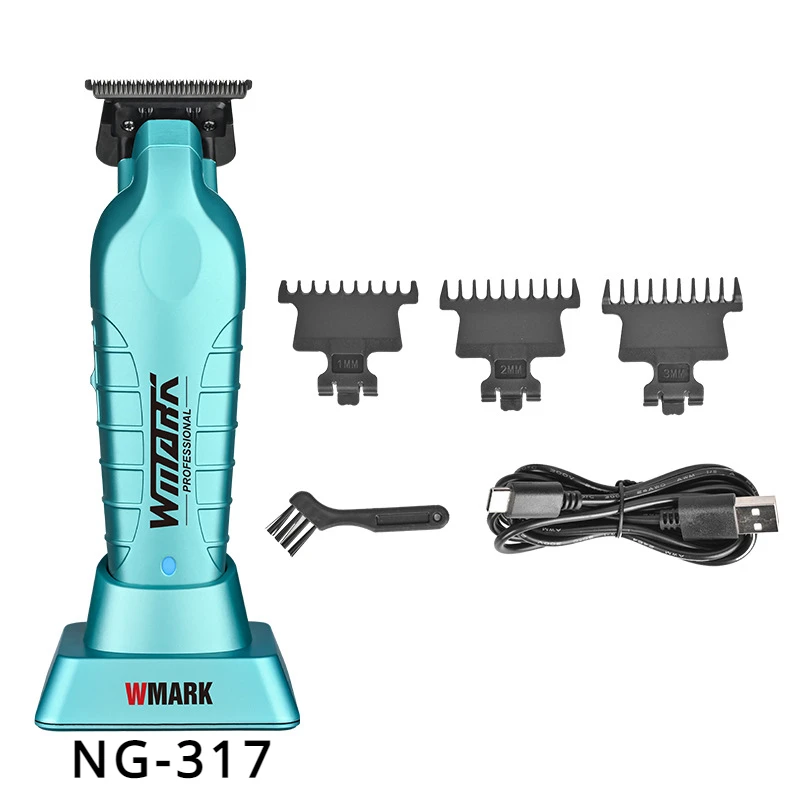 

2024 WMARK NG-317 Hair Detail Trimmer for Men , Electric Hair Clipper with DLC Powder Metallurgy T-style Blade