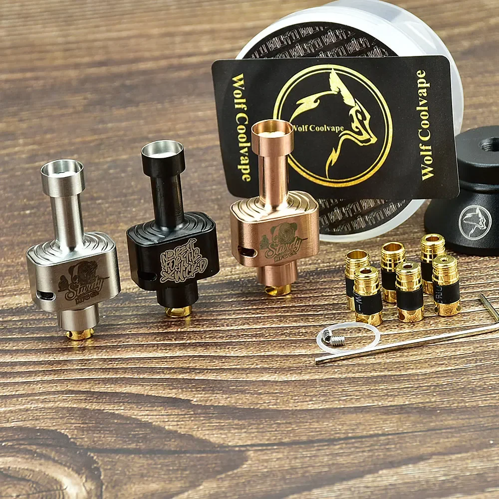 

wolfcoolvape Wickd Remixd Sturdy MFG Style RBA Bridge for BB Billet Boro Tank 1.2–4.5mm Air Pins Rebuildable Vape Atomizer