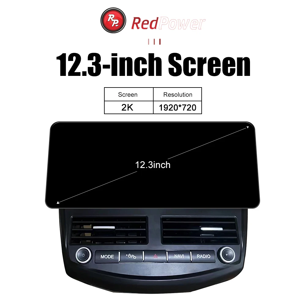 Redpower 12.3 inch Car Radio for Ford Focus 2012-2018 Multimedia Player Screen GPS Android 10 Navigation CarPlay DSP