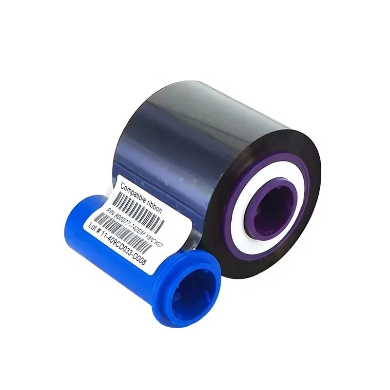 

In stock Bulk OEM zebra 800077-742EM YMCKO Color Ribbon for Zxp7 Printer with Free Cleaning Kits| Fast Shipping