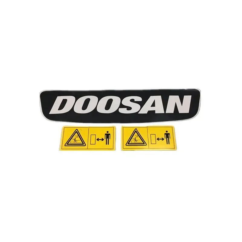 

Rear Counterweight Icon Sticker Excavator Parts S0001 For Daewoo Doosan DX55 60 75 88-9C