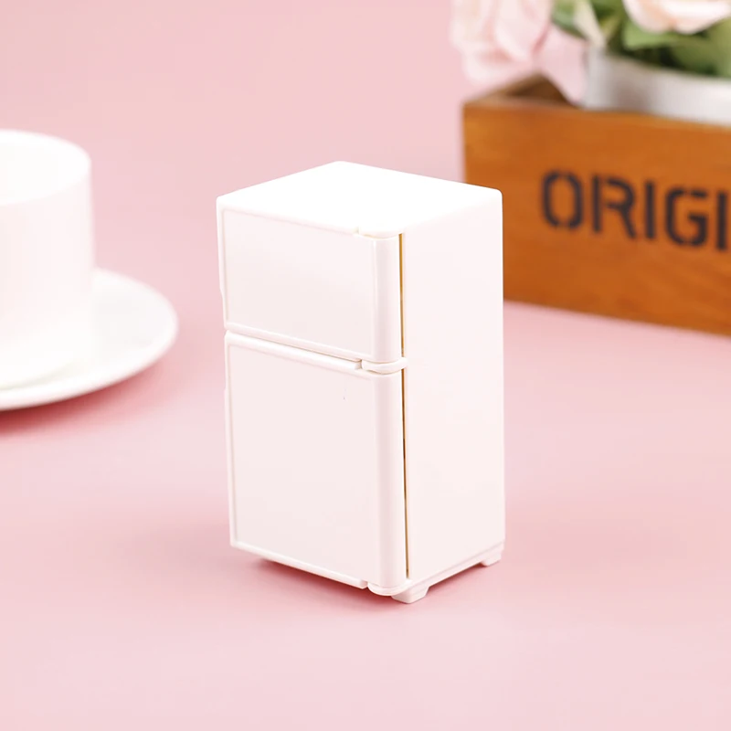 Dollhouse Miniature Bench Refrigerator Toys Kitchen Home Furniture Decoration