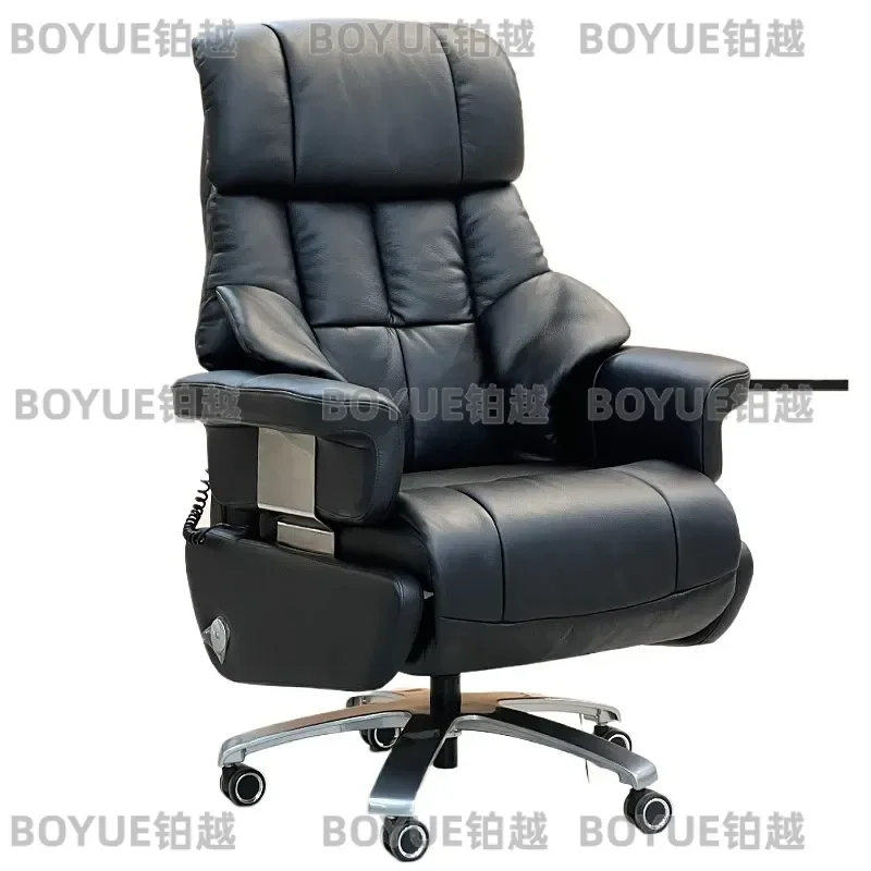 Luxury Electric Reclining Office Chair with Massage Ventilated Leather Executive Computer Seat Ergonomic Comfortable Boss