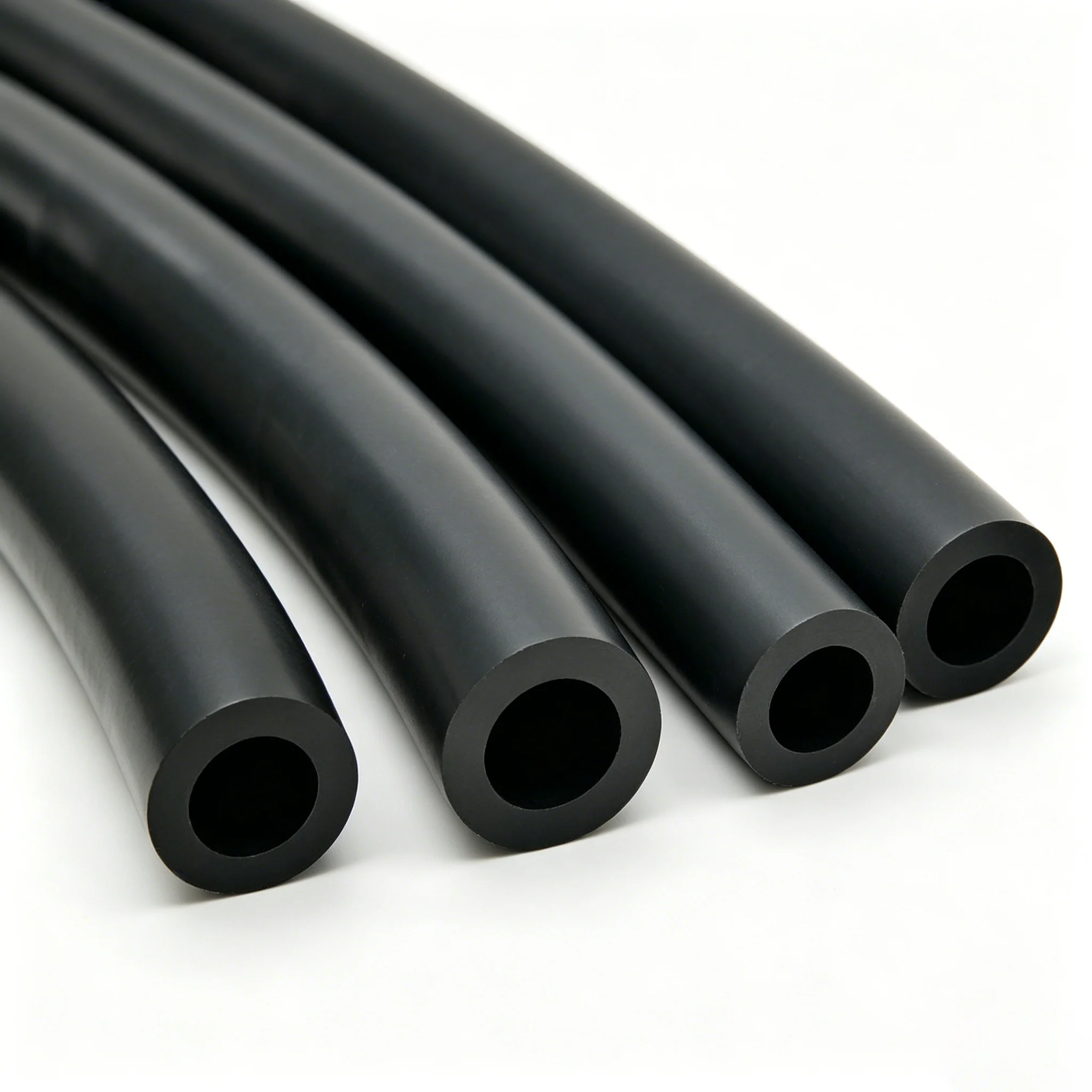 5/2/1M Black Nitrile Pipe With An Inner Diameter Of 2-25mm, Vehicle Oil Pipe Fittings Resistant To High And Low Temperatures.