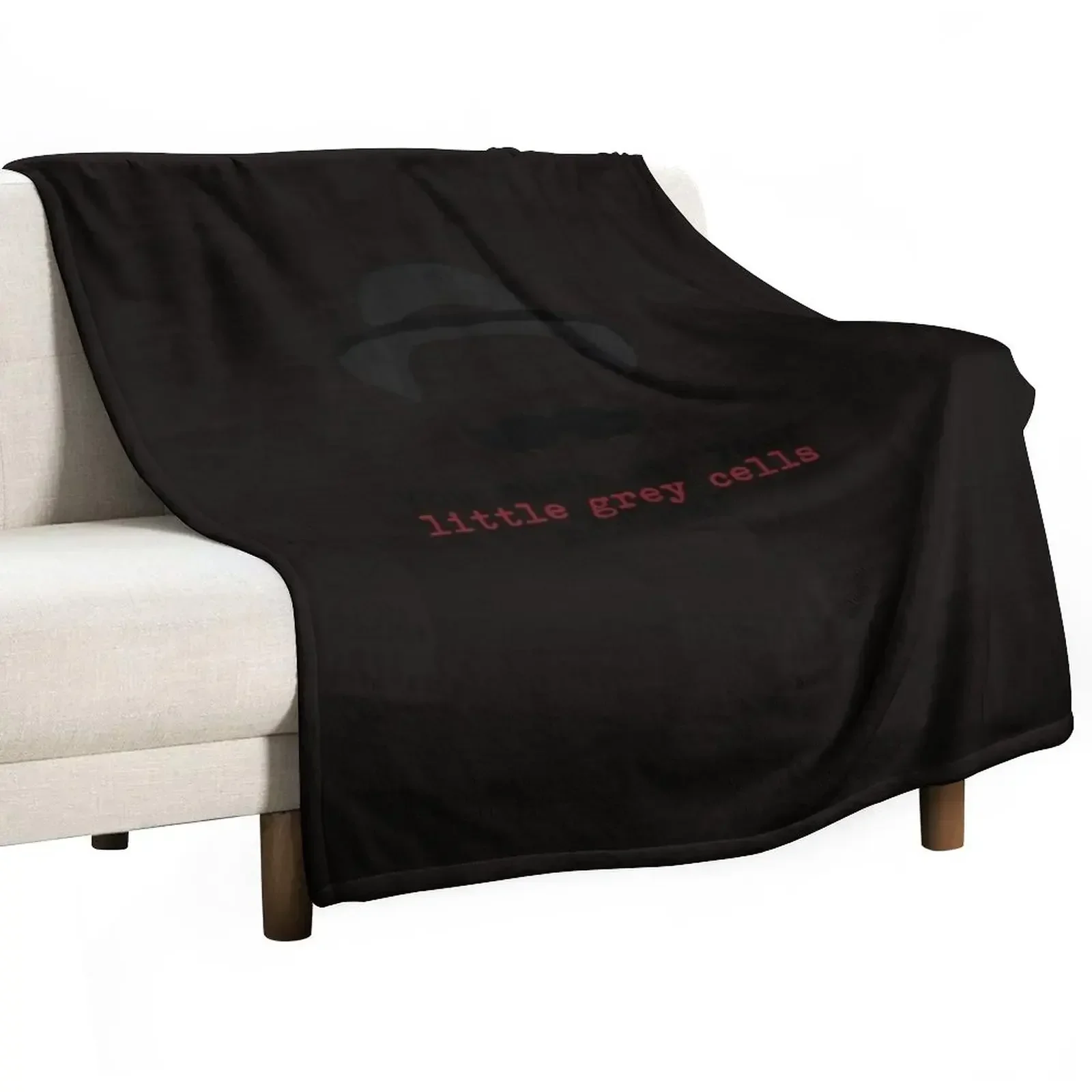 Agatha Christie Hercule Poirot - Little Grey Cells Classic T-Shirt Throw Blanket Sofa Quilt Beach Sofa Polar Blankets