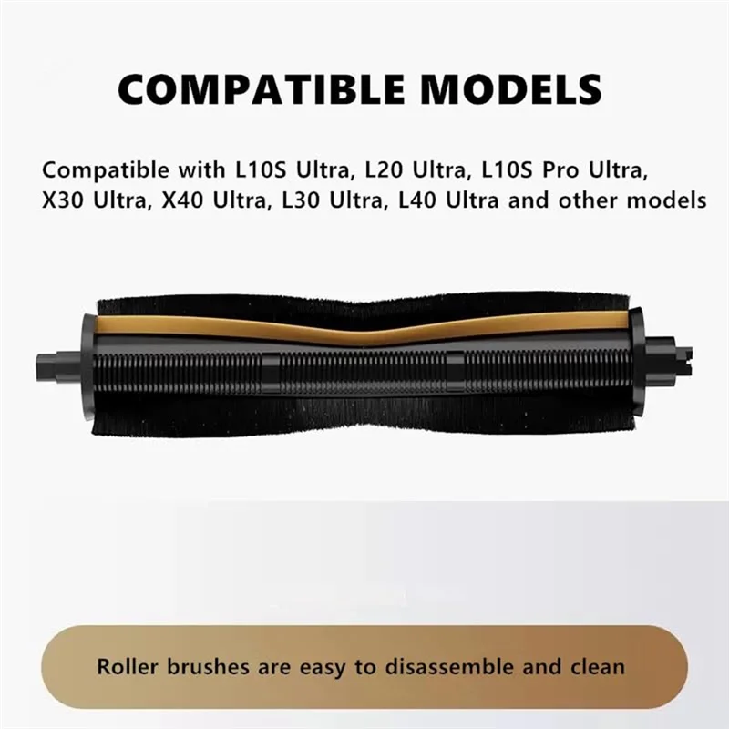 Conjunto de tira de escova BAAN-Tricut Fordreame X30 X40 L40 Ultra Xiaomi X20 Pro / X20 Max / X10 + / X20 + Peças de reposição de escova principal