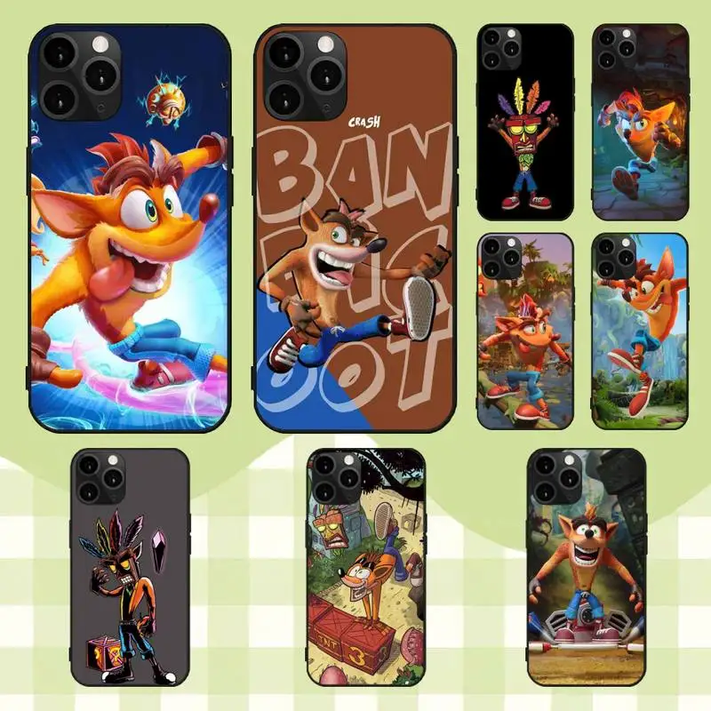 Crash Bandicoot Game Phone Case For iPhone 11 12 13 14 Mini 6 7 8 plus X XS XR PRO MAX Shell