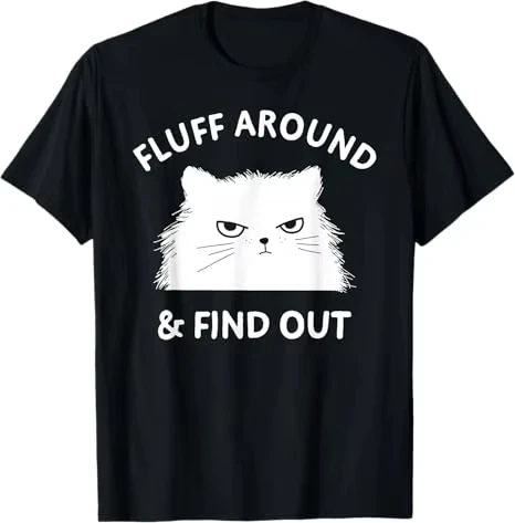 New Physics Cat Graphic T Shirt What Cats Really Think Cat Meme Design Short-sleeved Tee Aesthetic Casual Top for Men & Women