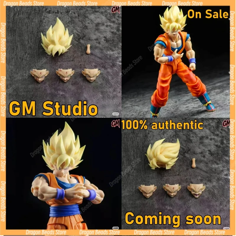 

Набор аксессуаров для скульптуры головы Гоку Dragon Ball SHF GM Studio: Версия с осветленными волосами, однотонная версия, обычная однотонная версия, масштаб 1/12