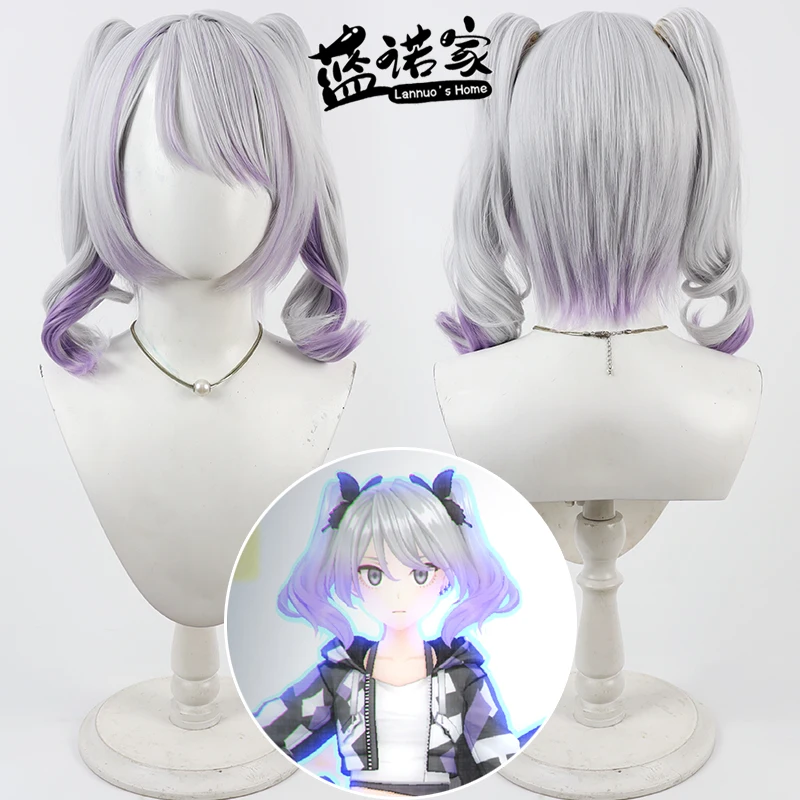 アニメ Honkai: スターレール 3月7日コス コスプレウィッグ ハロウィンカーニバルパーティー小道具 人工毛 耐熱繊維 + ウィッグキャップ