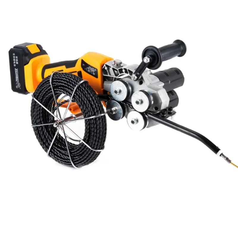 21V Automatic Electrical Cable Jumper Lead Tool New 20M Lead Threading Machine Lithium Battery Pull-Through Equipment