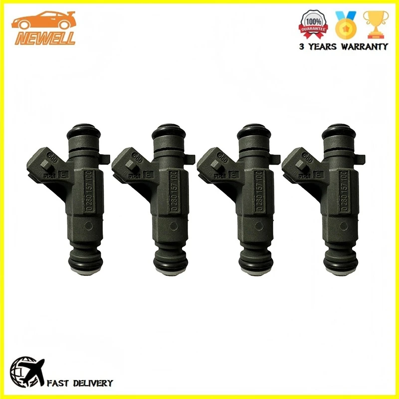 4pcs 0280157100 High Quality Fuel Injector For Cheetah Raiders 6481 Dongfeng Fengxing 4G94 For Ford