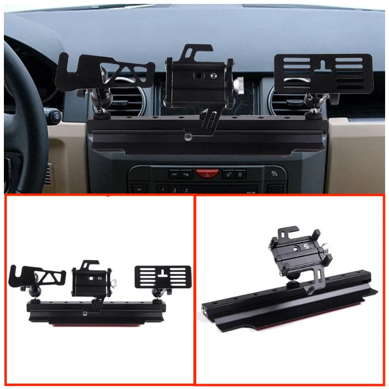 

Car Interior Central Control Phone Bracket Extension Platform Walkie-Talkie Bracket Fit For Land Rover Discovery 3 2004-2009