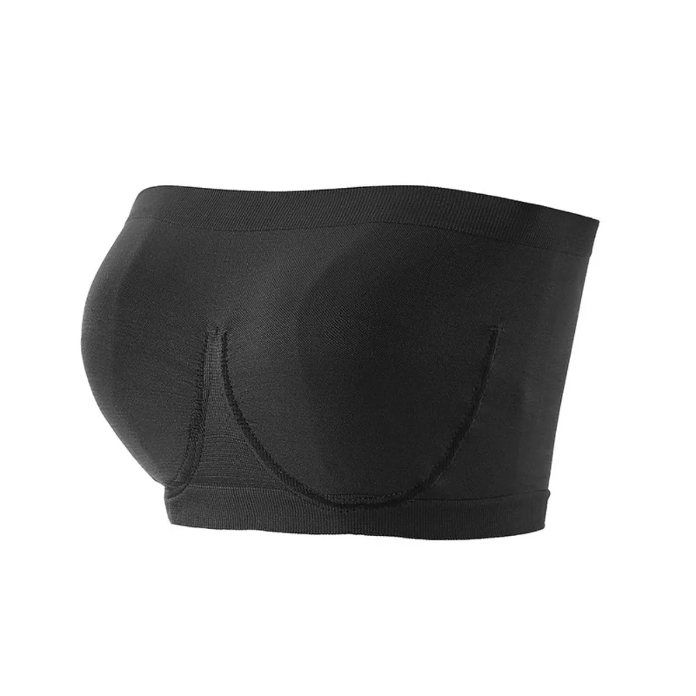 

Non Slip Strapless Invisible Bra Shockproof Close-fitting Brassiere for Women Front Buckle Tube Top Wireless Bralette Women