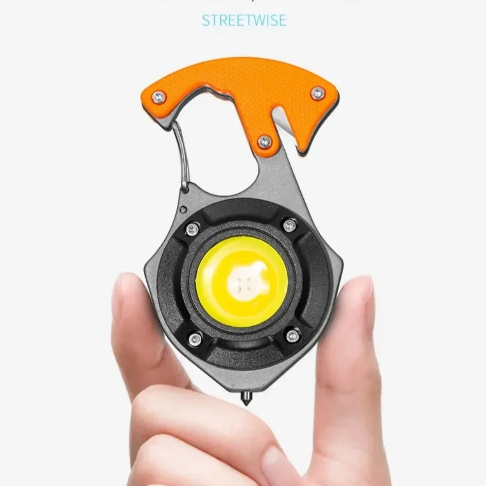 متعددة الوظائف المحمولة تسليط الضوء على الضوء نوع-c شحن سريع سعة كبيرة عمر البطارية المفاتيح مصباح COB مصباح يدوي