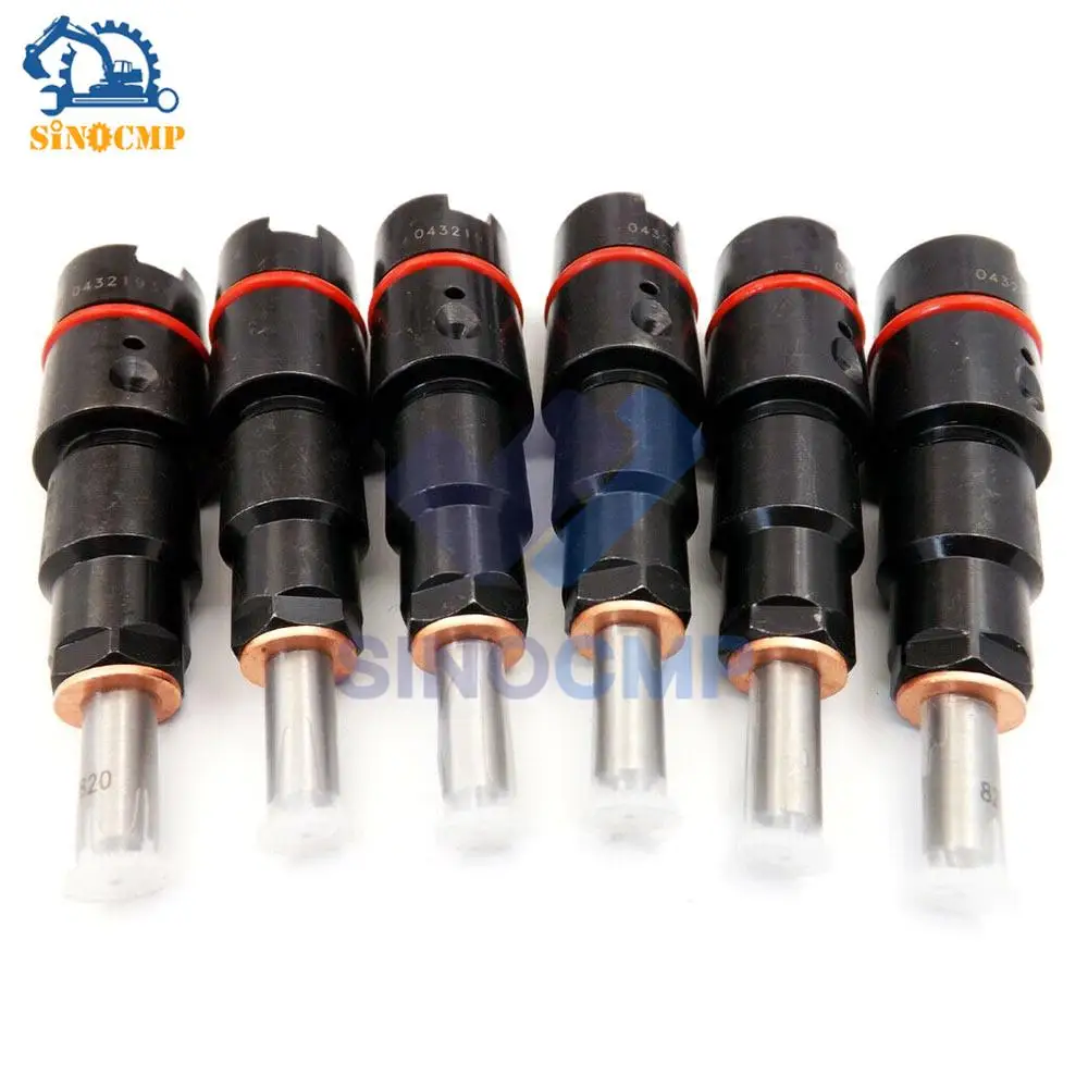 6pcs fuel Injectors For 1998.5-2002 Dodge Ram 2500 5.9L l6 Diesel 1998.5-2002 Dodge Ram 3500 5.9L l6 Diesel for Bosch 40-50 HP