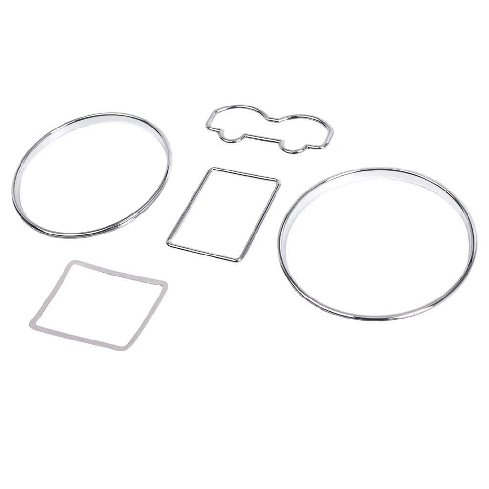 

Chrome Dashboard Dial Rings Silver Speedometer Dash Rings Bezel Trim for VW Golf MKIV 97-03 Jetta Bora MKIV 99-05