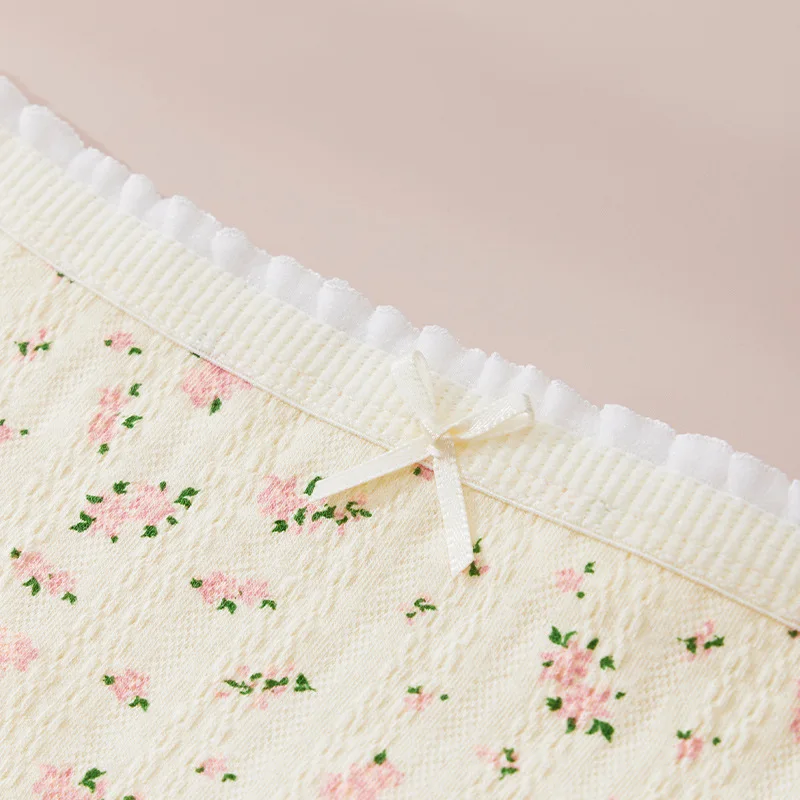 Cute Print Panties for Women Thongs Cotton Spring Summer Soft Lingeries Fashion Sexy Bow Women's Intimates Tangas Mujer - Image 3