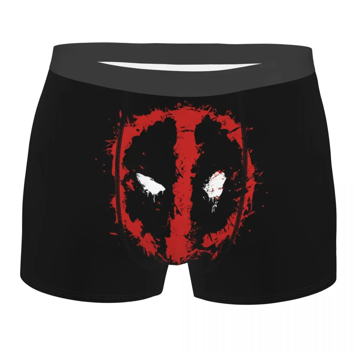 Cool Custom Printed Deadpool Boxers Shorts Panties Men\'s Underpants Stretch Briefs Underwear